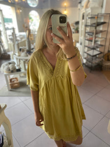 Robe courte en lin Julia