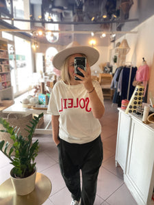 T-shirt blanc soleil