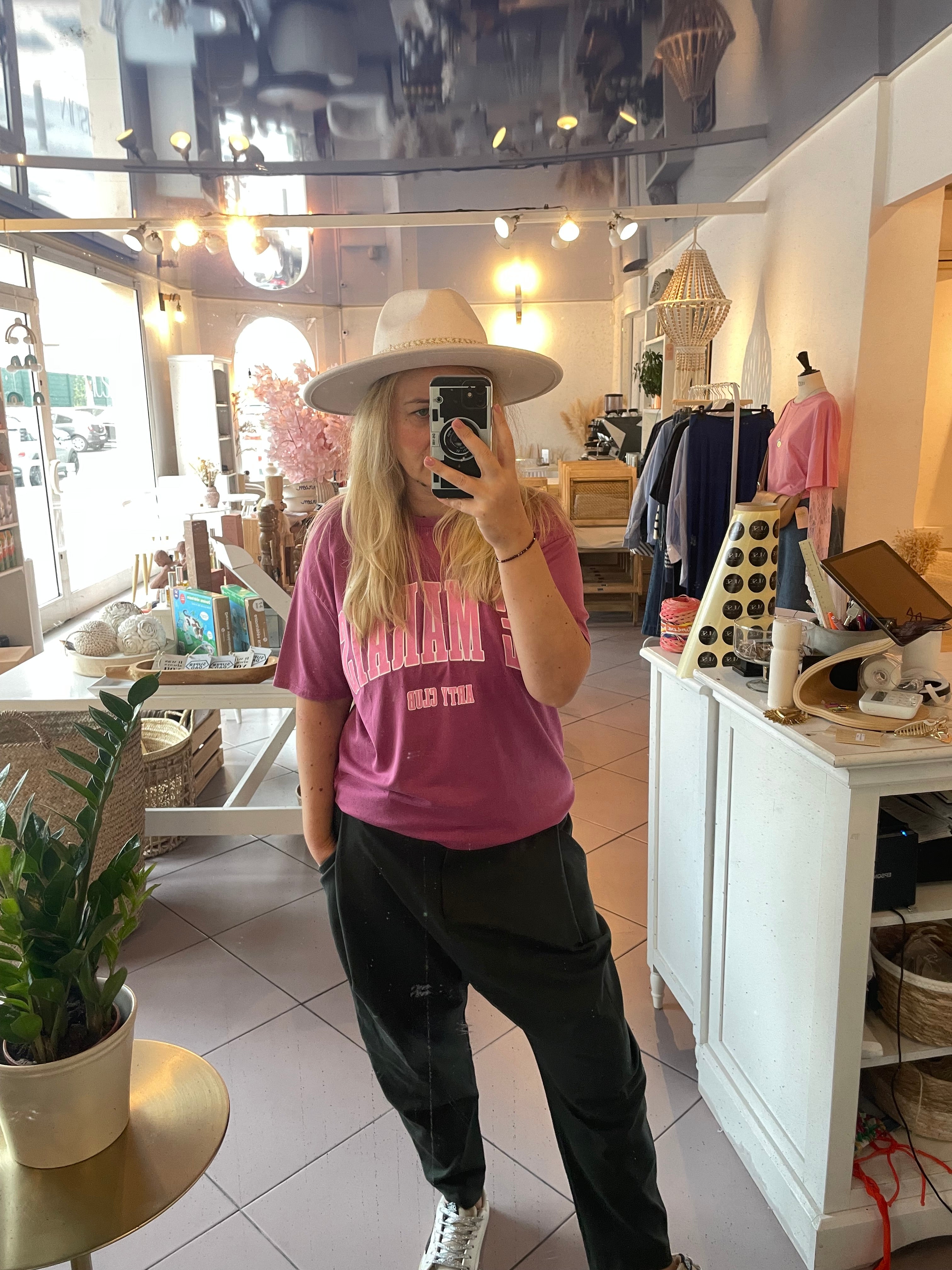 T-shirt le marais framboise