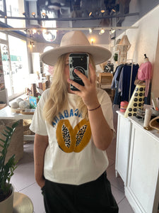 T-shirt blanc papaye
