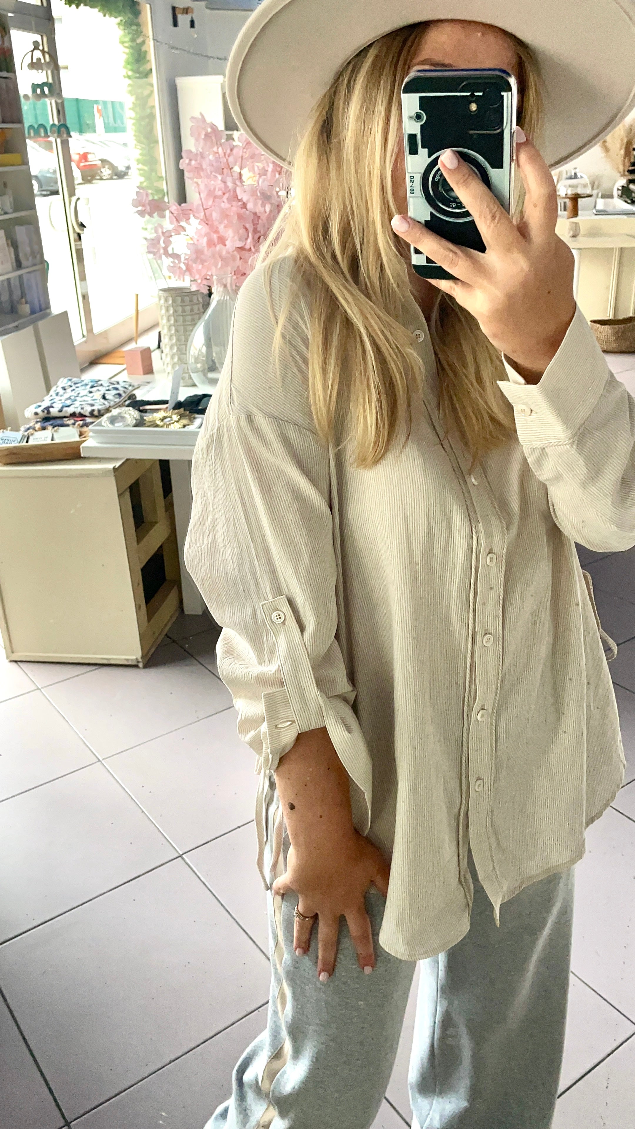 Chemise avec lien côté Sybile