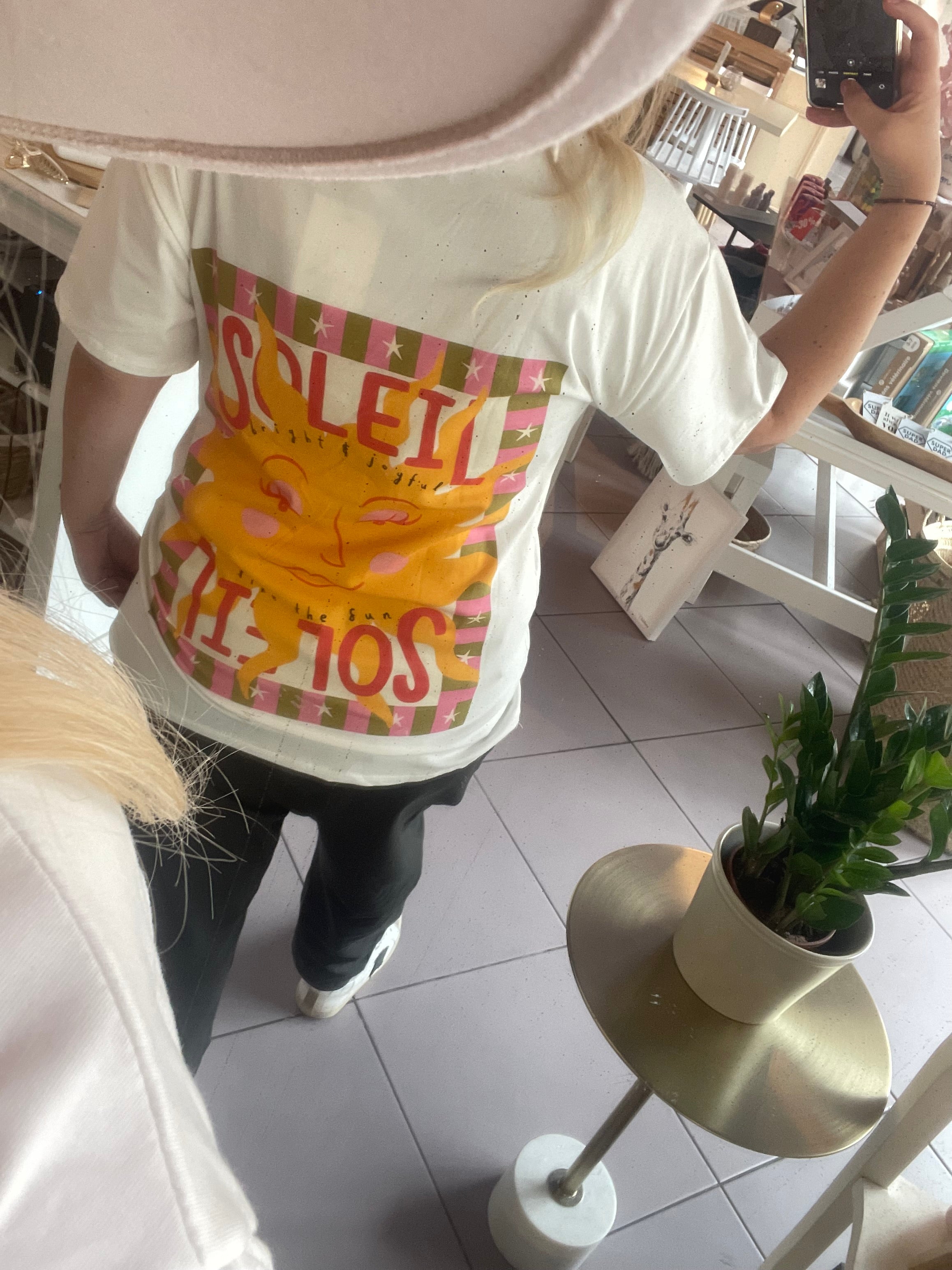 T-shirt blanc soleil