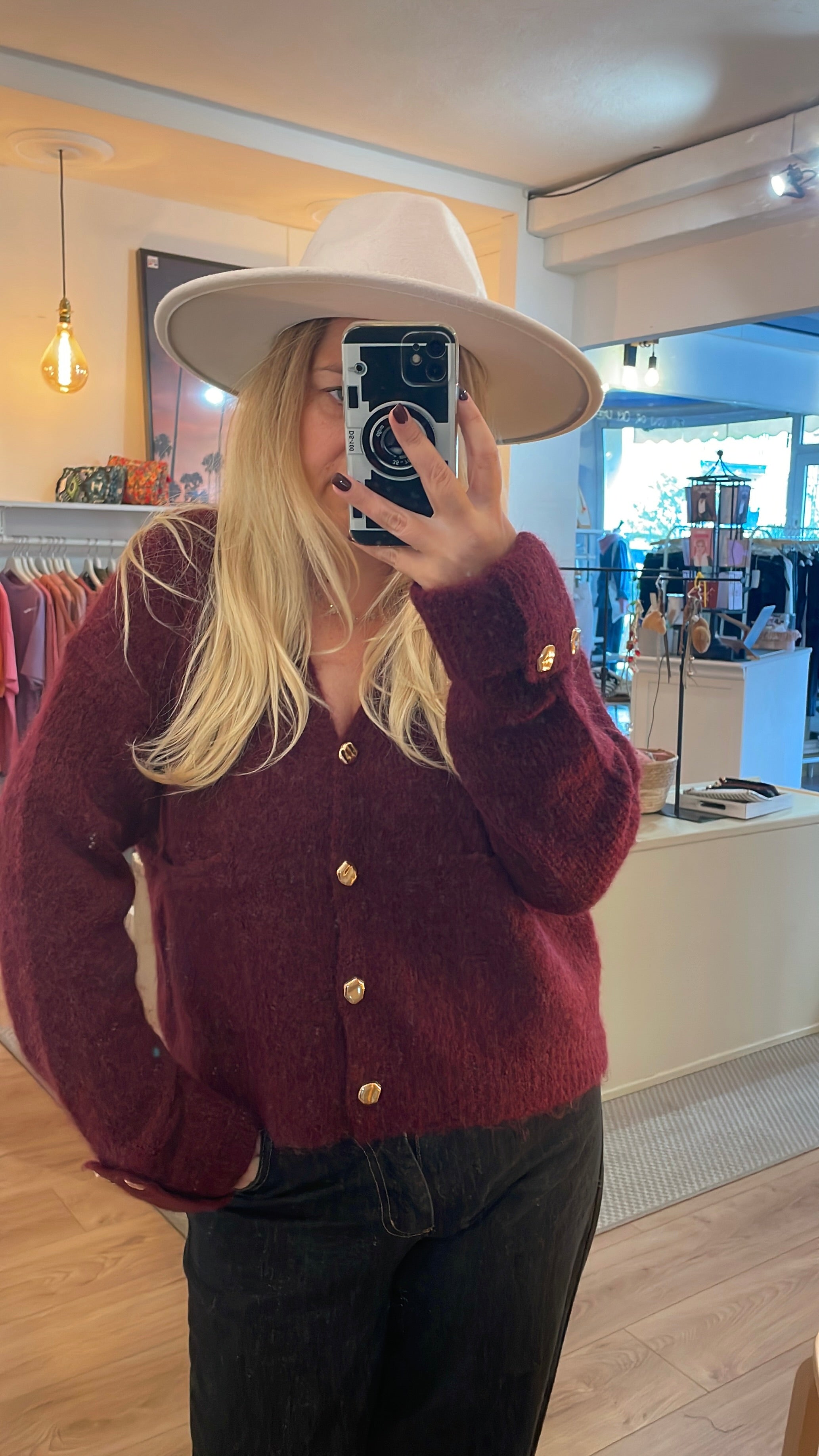 Gilet bordeaux
