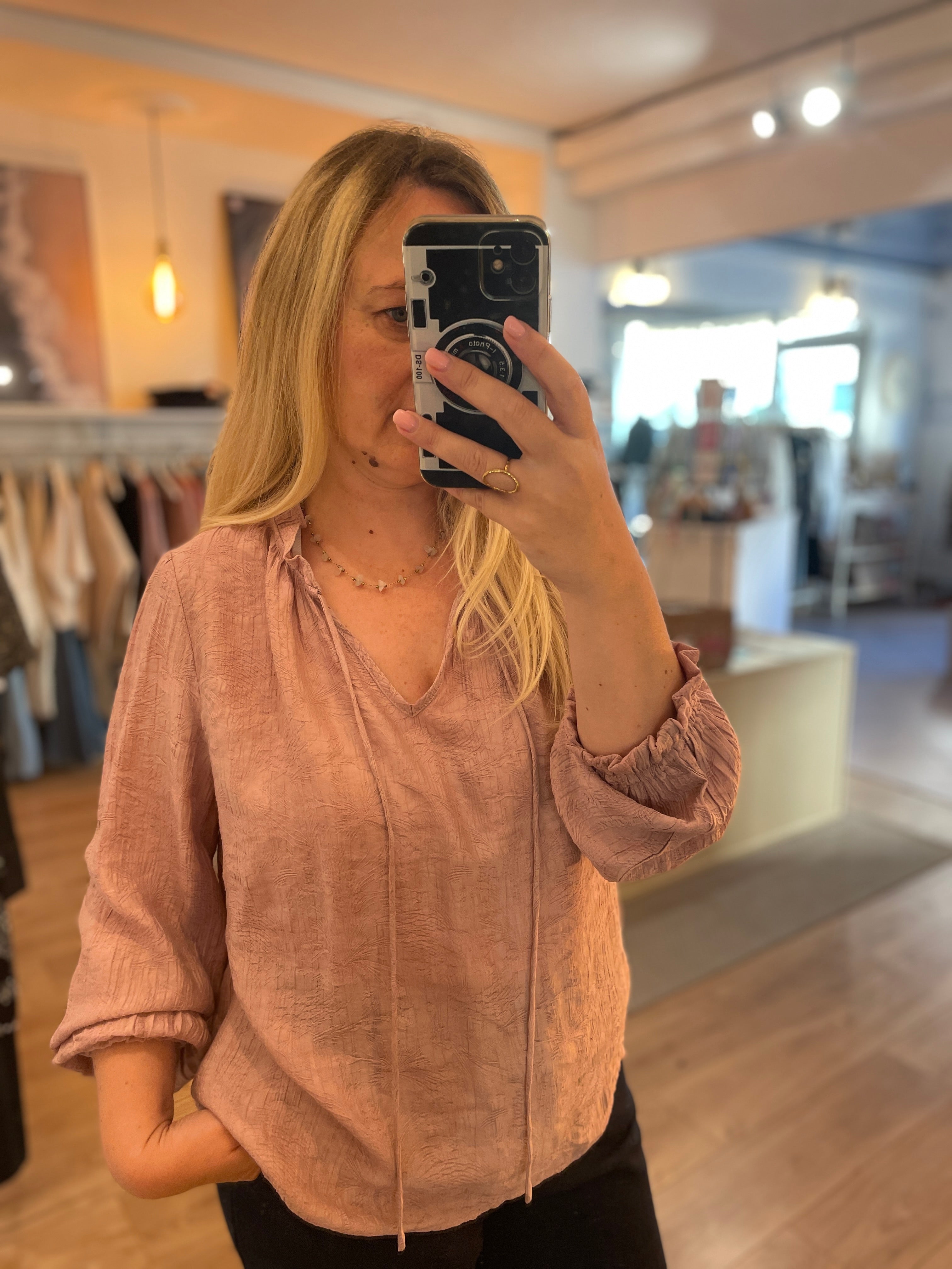 Blouse vieux rose Solange
