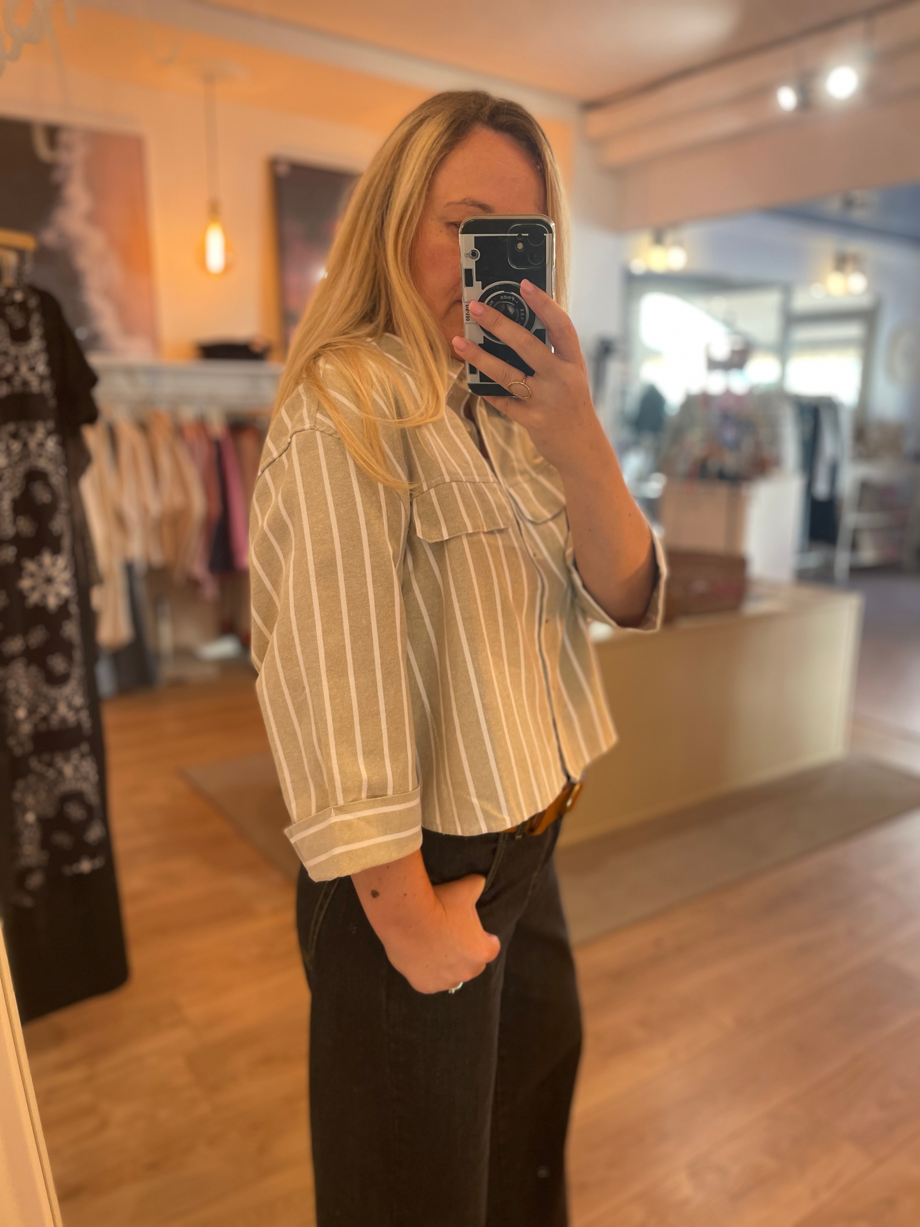 Chemise crop Lucia
