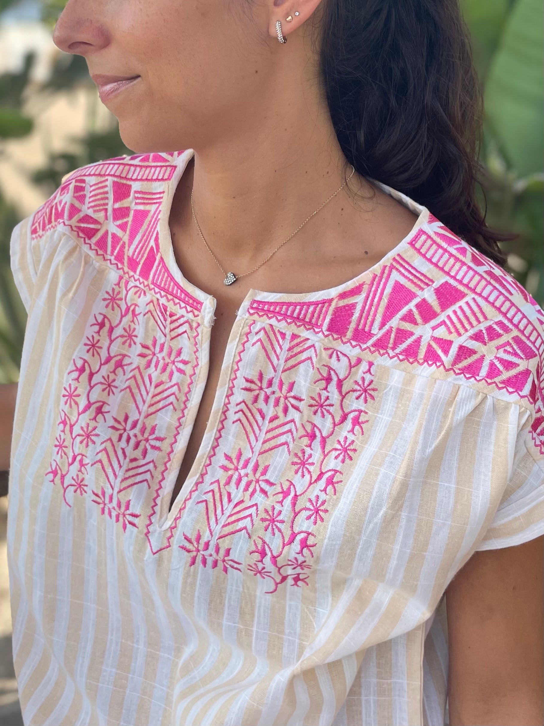 Blouse imprimés aztèque