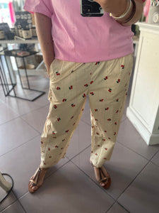 Pantalon magique cerise