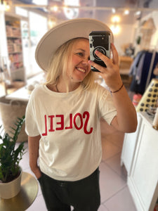 T-shirt blanc soleil