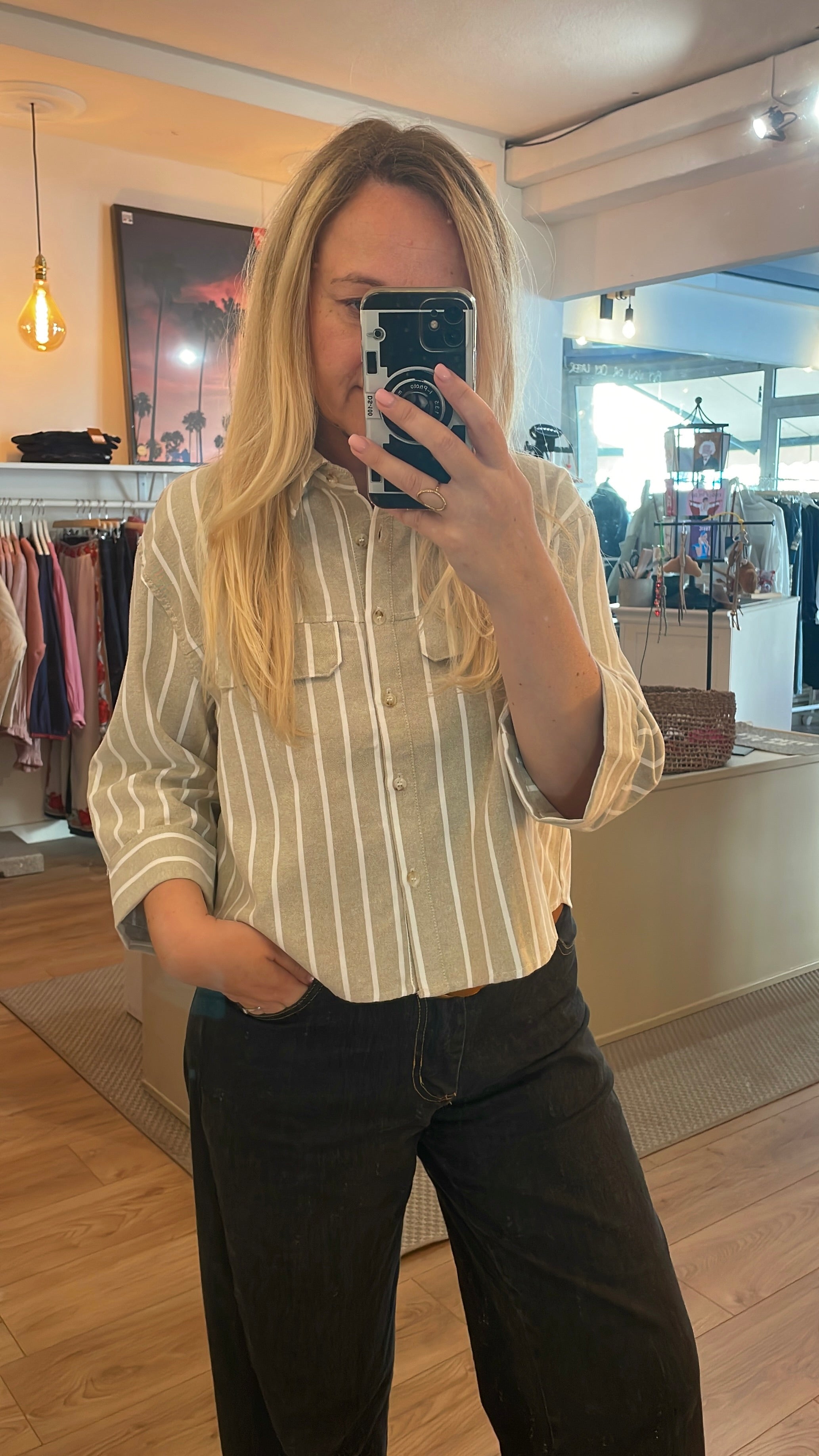 Chemise crop Lucia