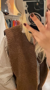 Veste sans manche marron