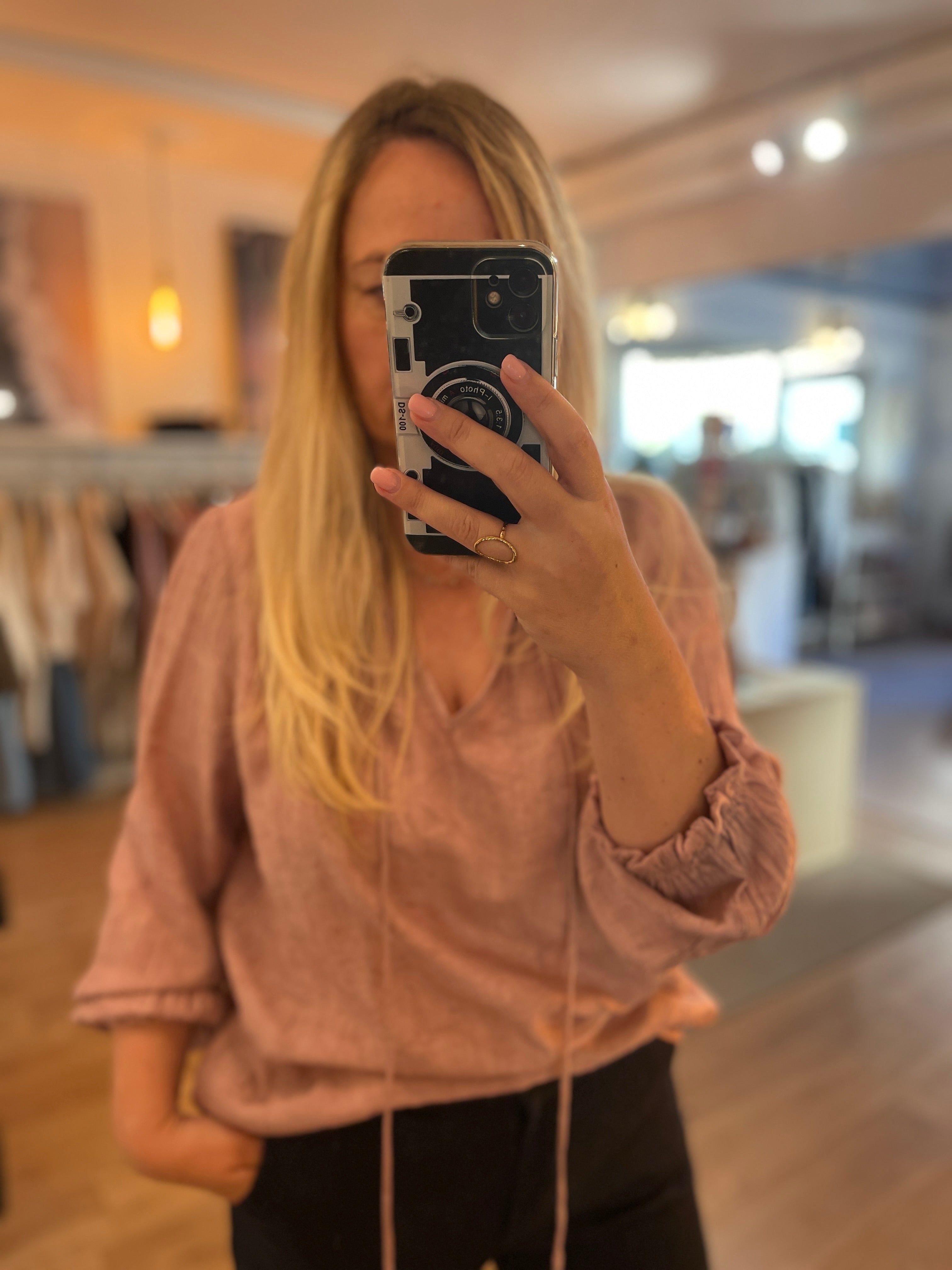 Blouse vieux rose Solange