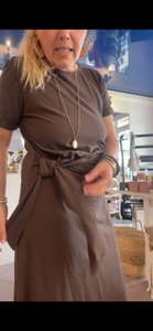Robe longue noeud chocolat
